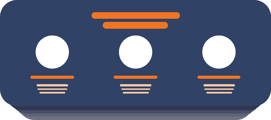 Stacked Wireframes - Grey wireframes